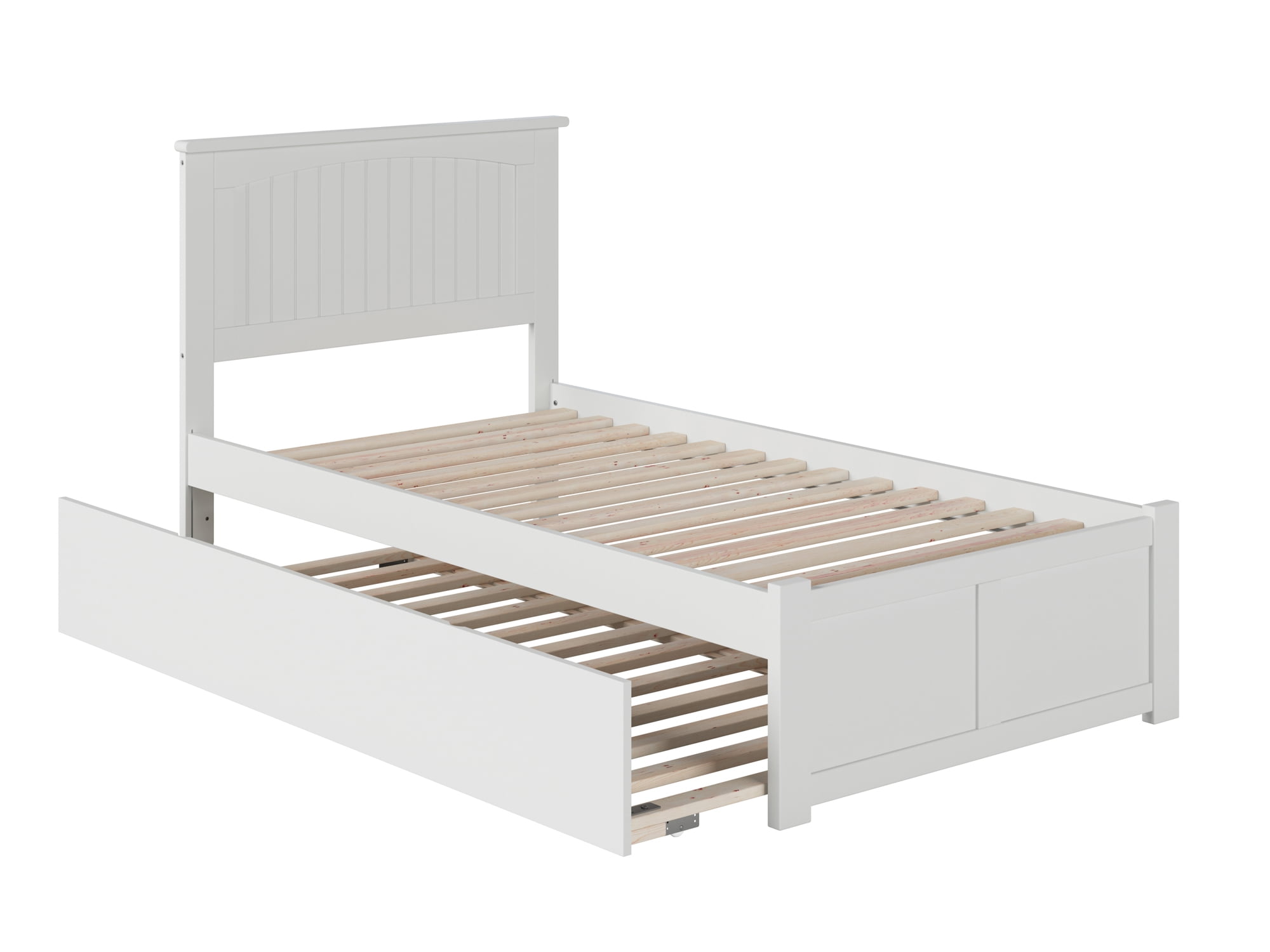 Picture of Atlantic Furniture AR8222012 Nantucket Panel Footboard & Urban Trundle&#44; White - Twin