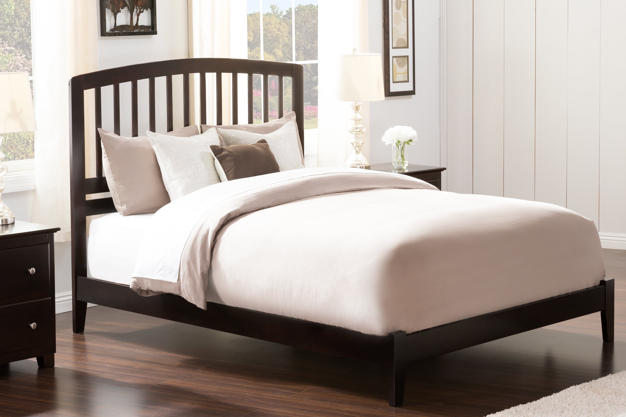 Picture of Atlantic Furniture AR8841031 Richmond Bed&#44; Espresso - Queen