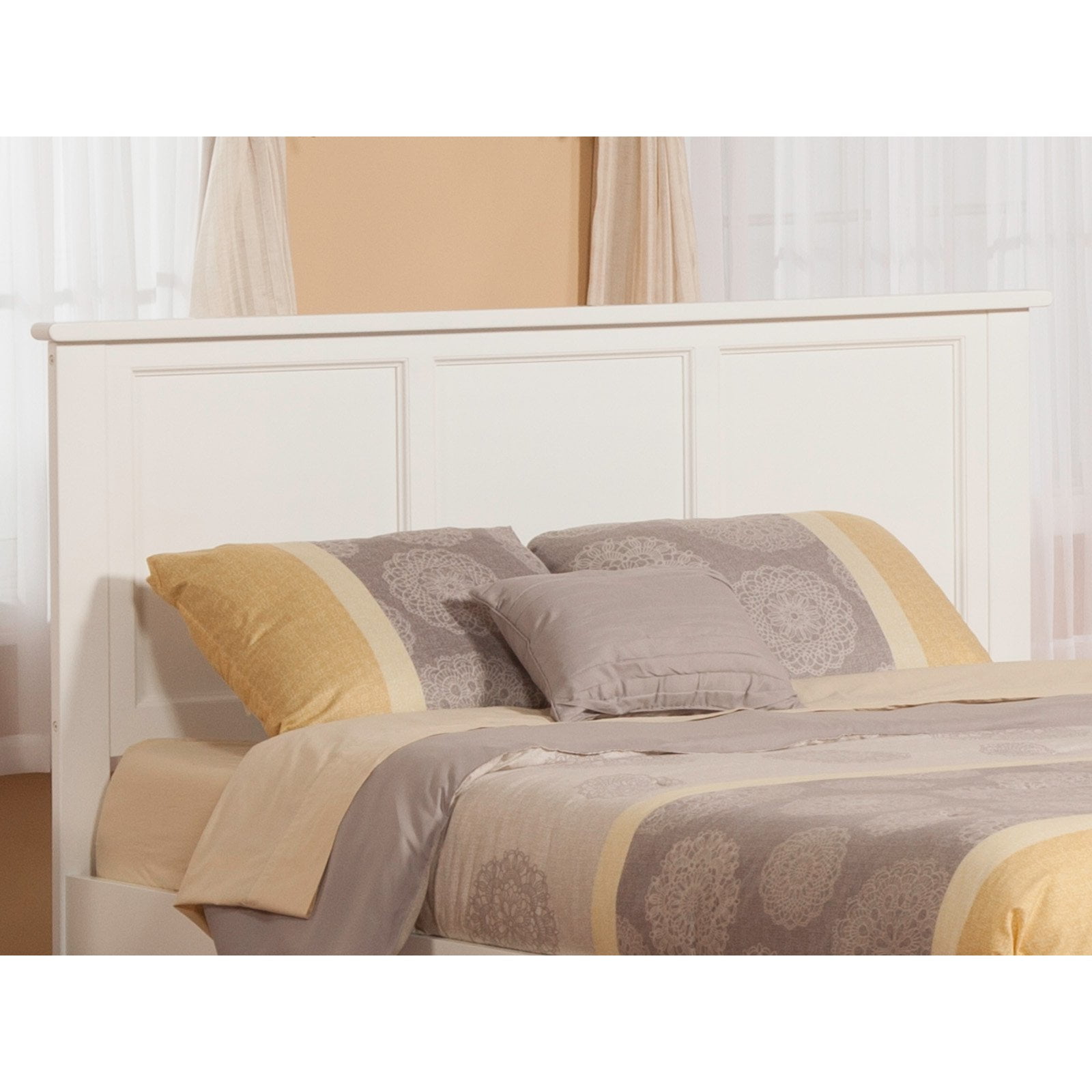 Picture of Atlantic Furniture AR286852 Madison Headboard&#44; White - King
