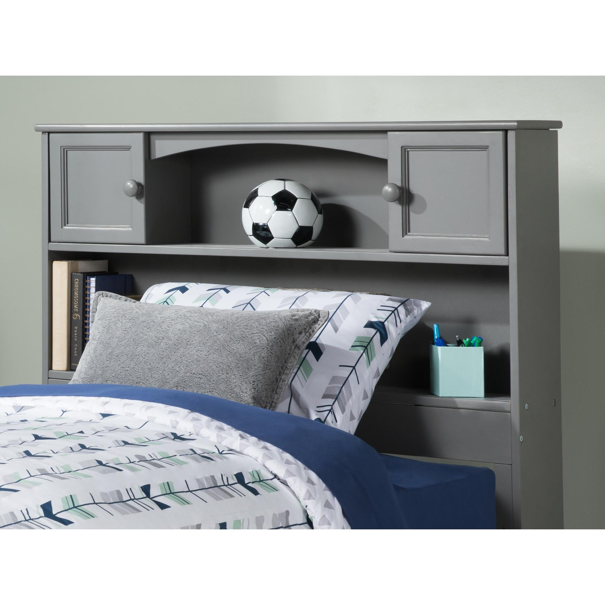 Picture of Atlantic Furniture AR285829 Newport Bookcase Headboard Twin - Grey