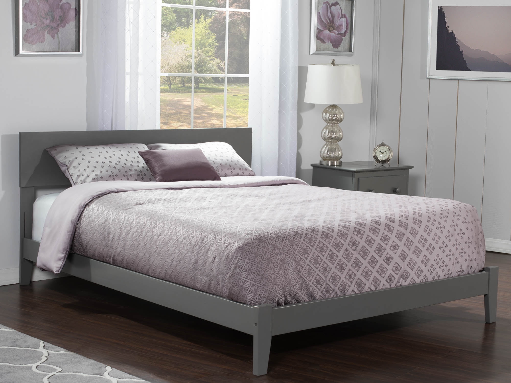 Picture of Atlantic Furniture AR8141039 Orlando Queen Traditional Bed - Grey
