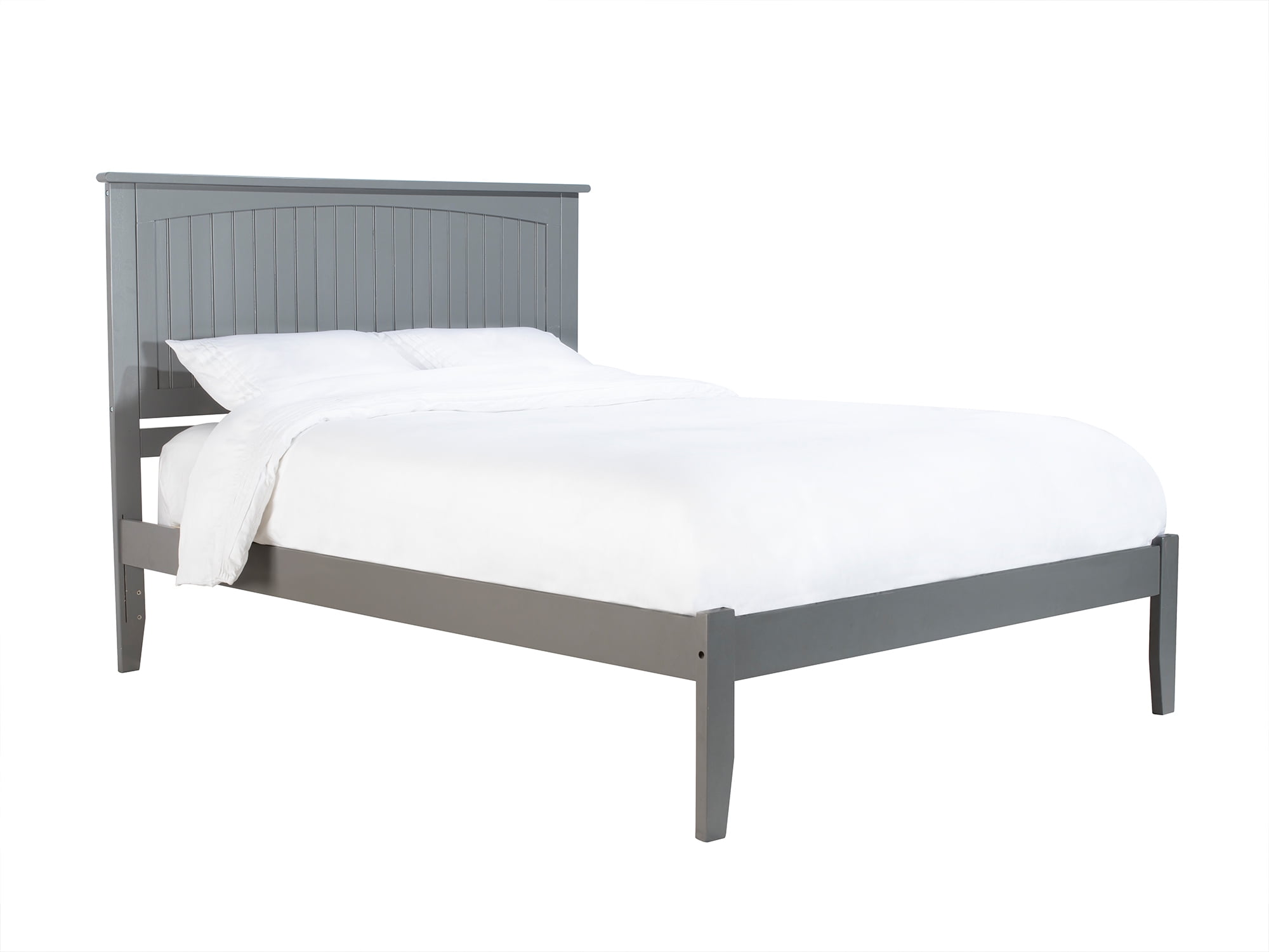 Picture of Atlantic Furniture AR8241009 Nantucket Queen Platform Bed with Open Foot Board - Grey