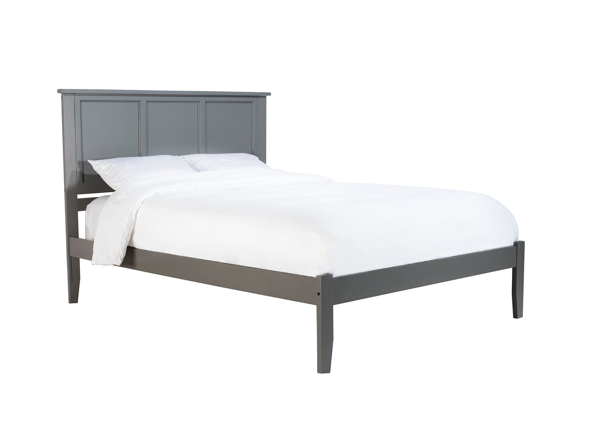 Picture of Atlantic Furniture AR8641009 Madison Queen Platform Bed with Open Foot Board - Grey