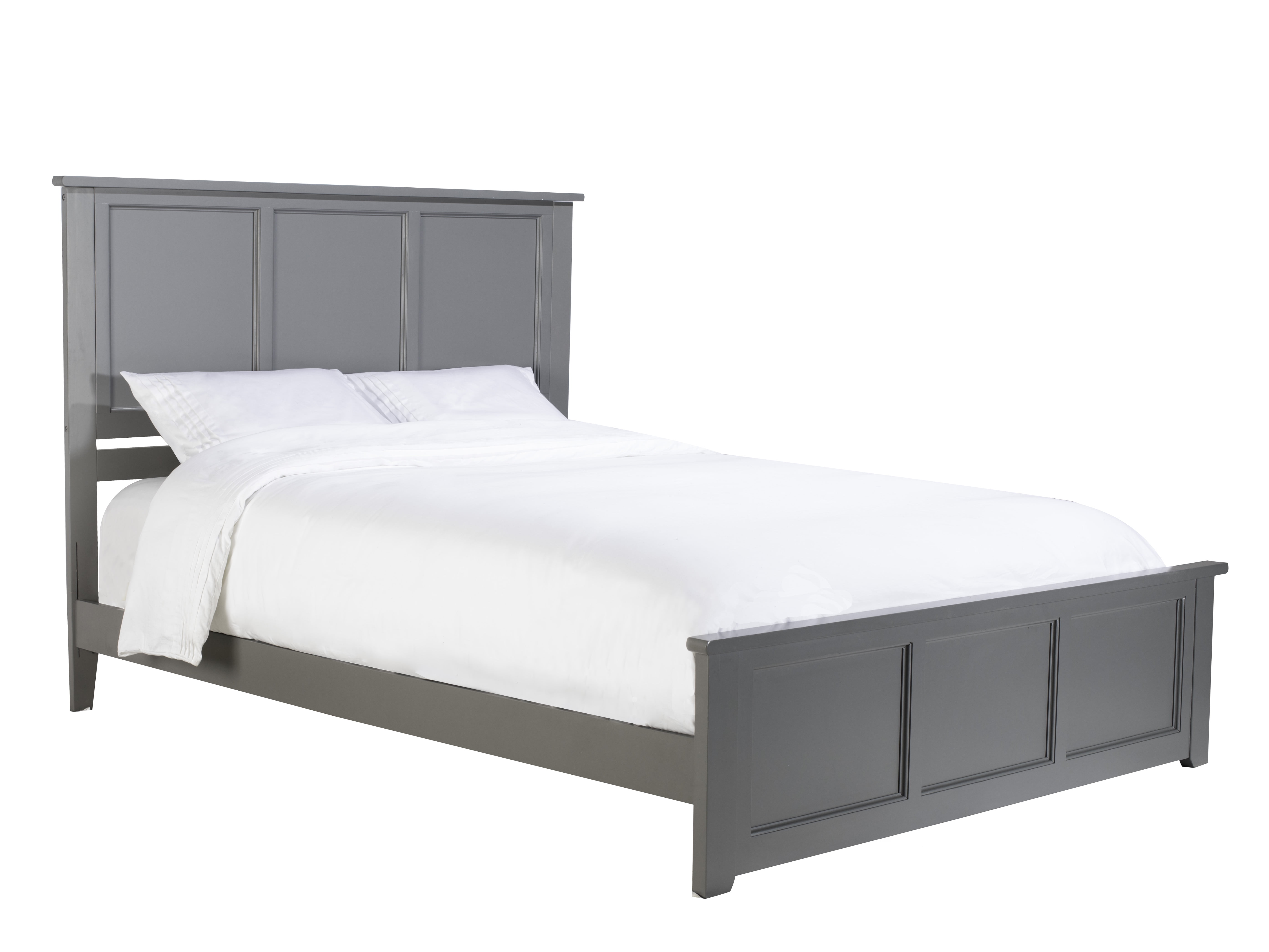 Picture of Atlantic Furniture AR8646039 Madison Queen Traditional Bed with Matching Foot Board - Grey