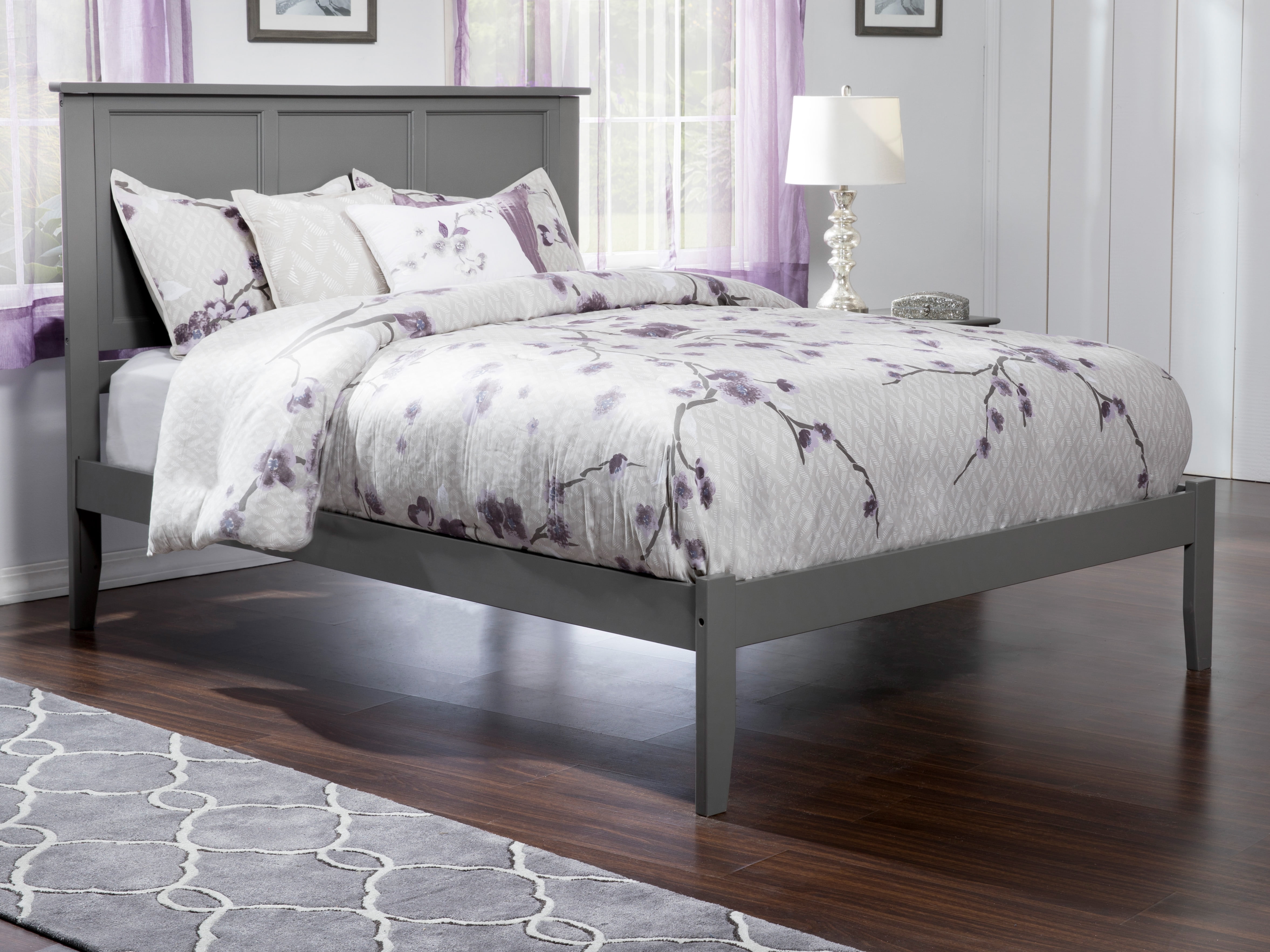 Picture of Atlantic Furniture AR8651009 Madison King Platform Bed with Open Foot Board - Grey
