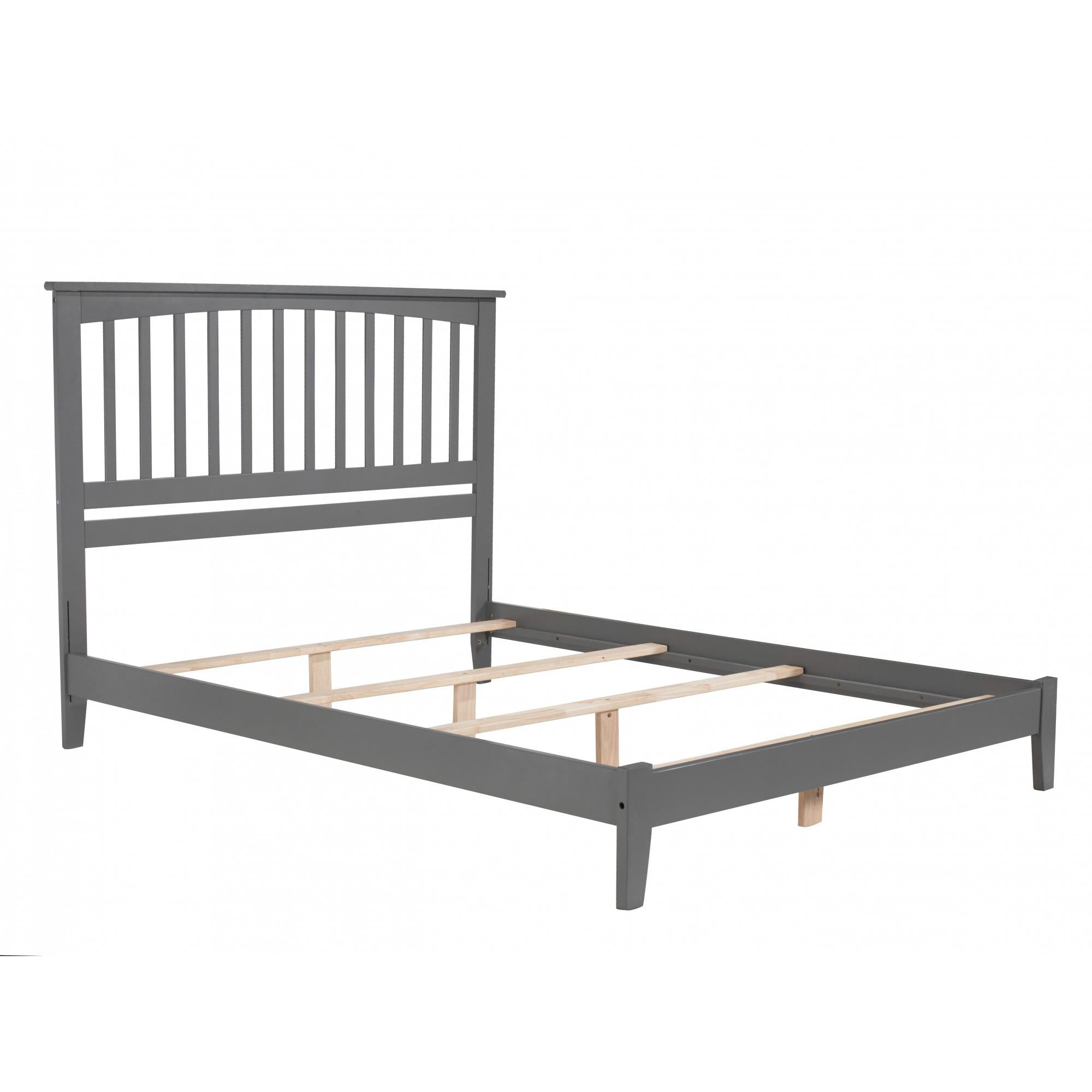 Picture of Atlantic Furniture AR8741039 Mission Queen Traditional Bed - Grey