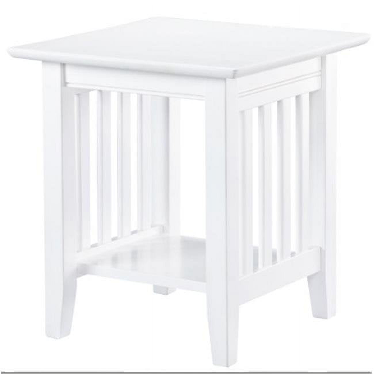 Picture of Atlantic Furniture AH14202 Mission End Table&#44; White