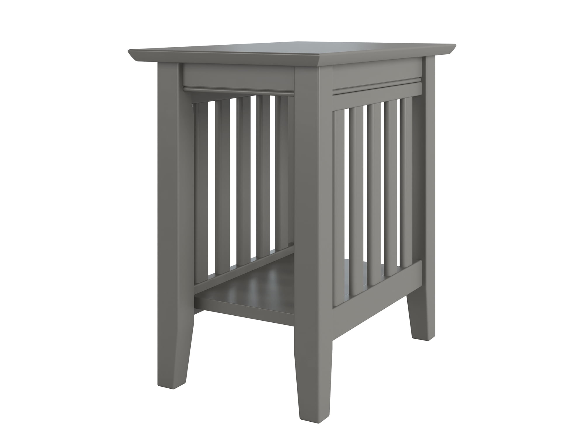 Picture of Atlantic Furniture AH13209 14 x 22 x 22 in. Mission Chair Side Table, Grey