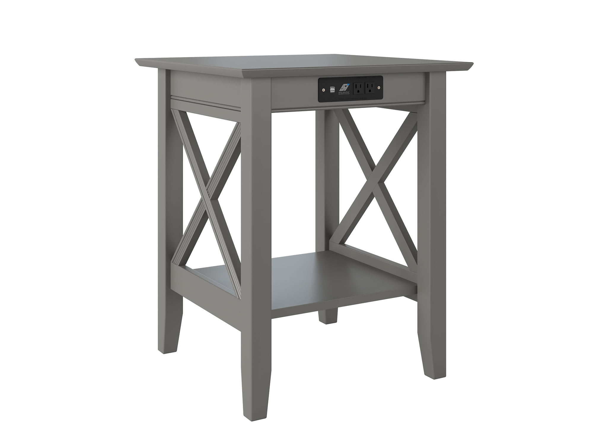 Picture of Atlantic Furniture AH10259 24 x 24 x 29.38 in. Lexi Printer Stand with Charger&#44; Grey