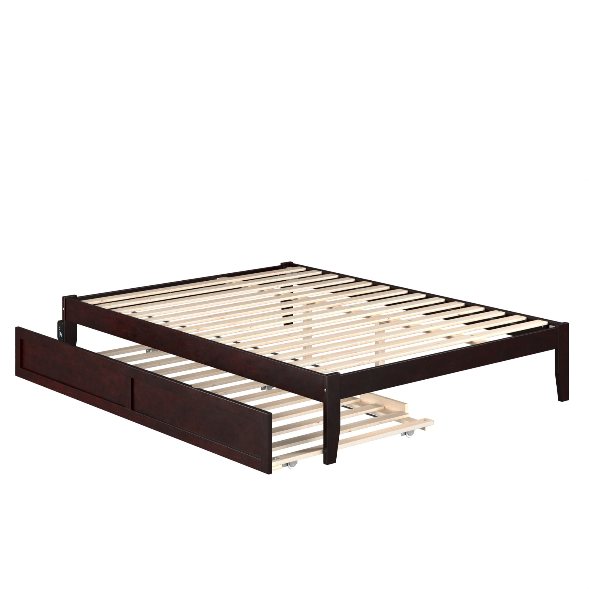 Picture of Atlantic Furniture AG8011141 Colorado Queen Size Bed with Twin Extra Long Trundle&#44; Espresso