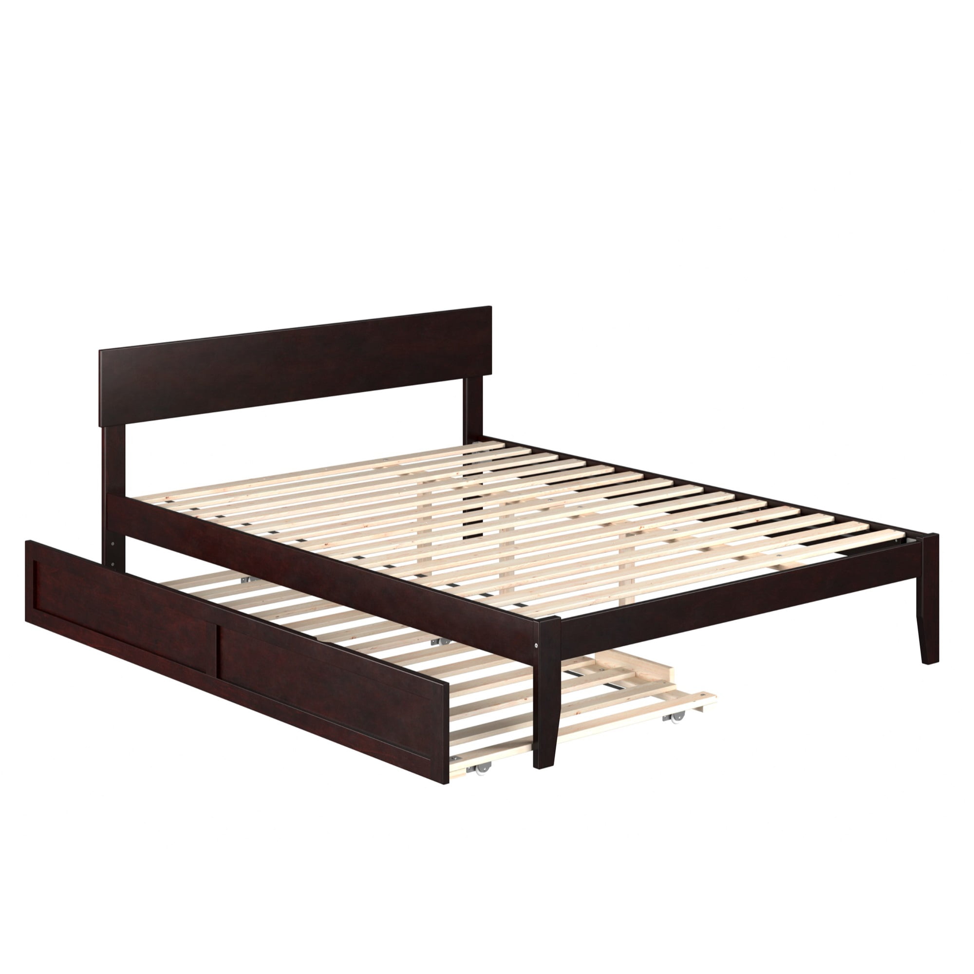 Picture of Atlantic Furniture AG8111141 Boston Queen Size Bed with Twin Extra Long Trundle&#44; Espresso