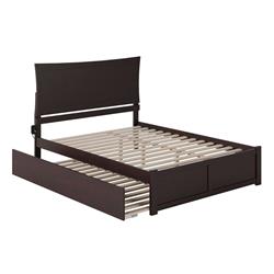 Picture of AFI Furnishings AR9052041 Metro Solid Wood Platform Bed with Footboard & Twin XL Trundle&#44; Espresso - King Size