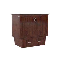 Picture of AFI AC592144 Nantucket Murphy Bed Chest with Storage & Charging Station&#44; Walnut - Twin Size