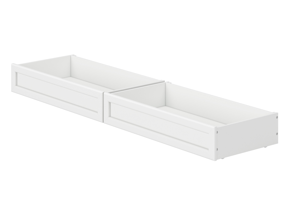Picture of Atlantic Furniture AE71142 Queen-King-Twin Extra Large Mid-Century Modern Under Bed Storage Drawers&#44; White