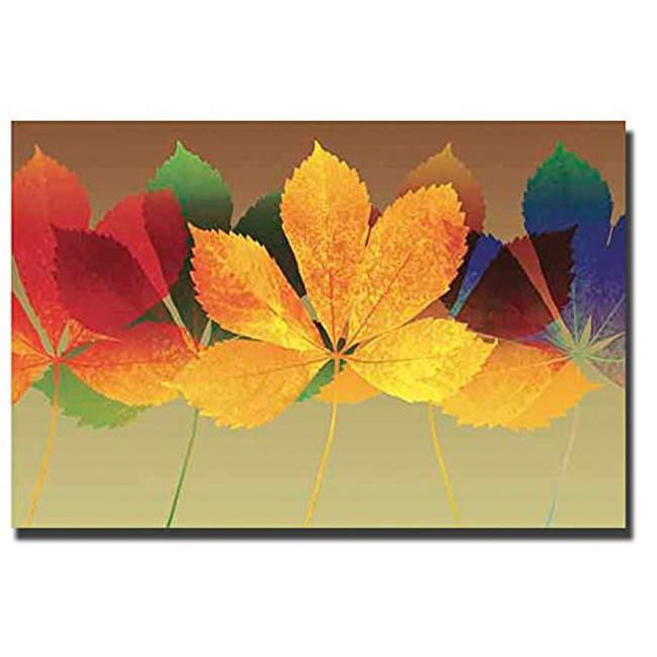Leaf Dance II by Robert Mertens Premium Gallery-Wrapped Canvas Giclee Art - 16 x 24 x 1.5 in.