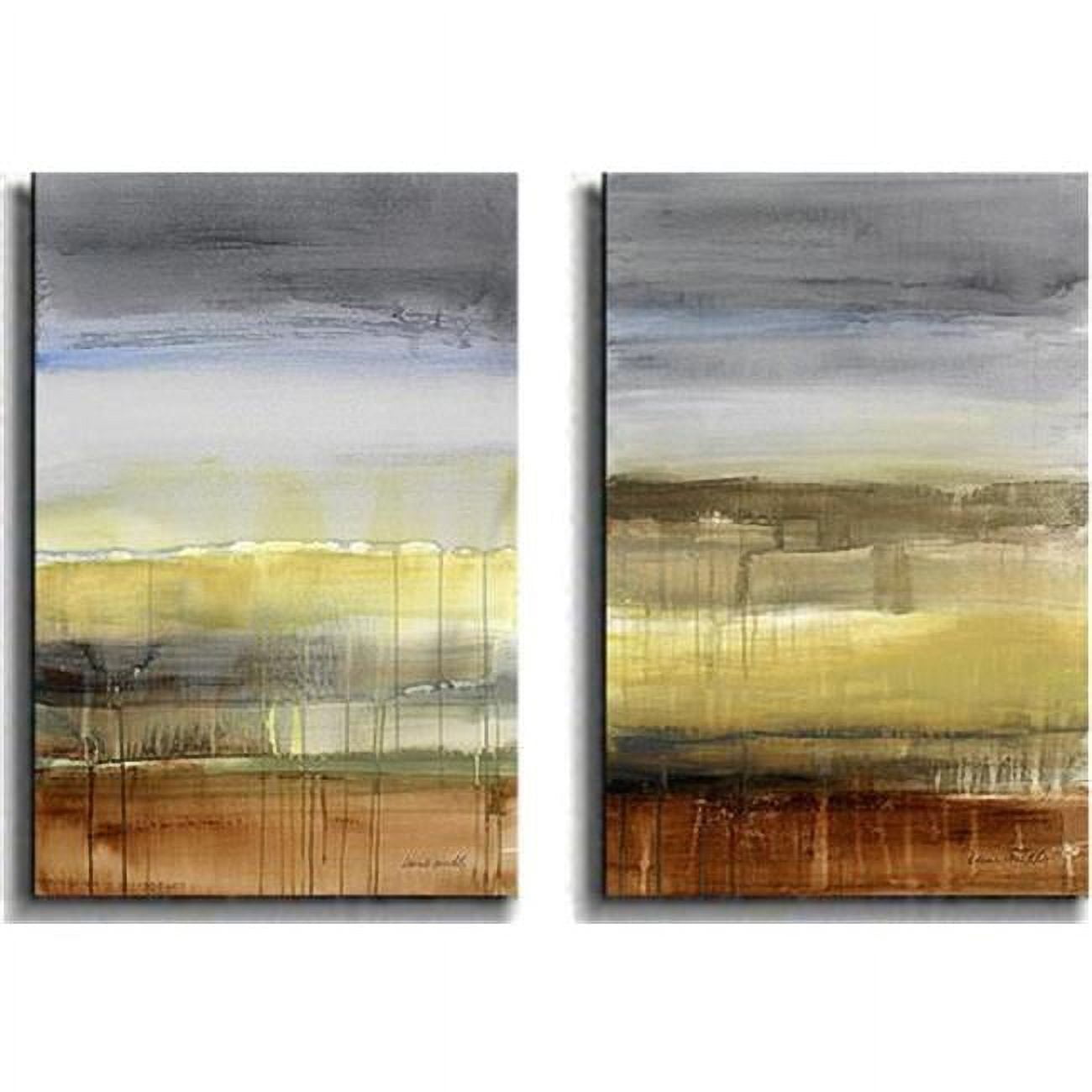 Summer Rain by Lanie Loreth 2-Piece Premium Gallery-Wrapped Canvas Giclee Art Set - 16 x 24 x 1.5 in.