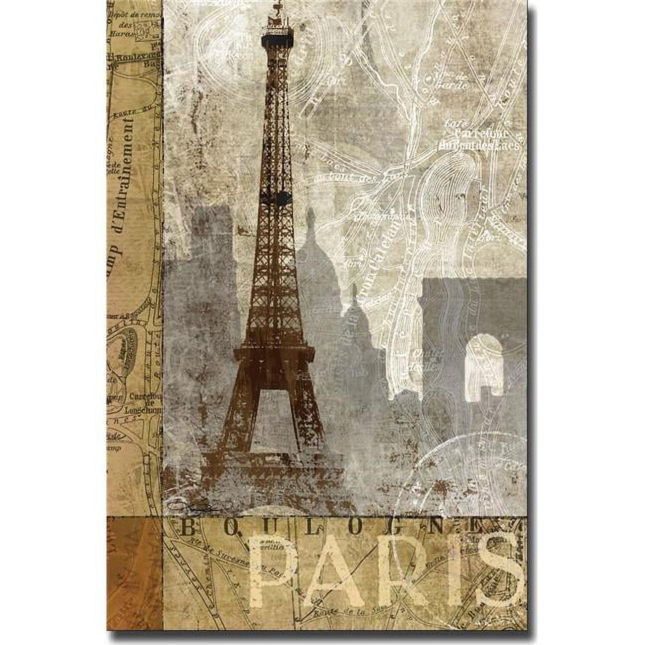 1624AM584CG April in Paris by Keith Mallett Premium Gallery-Wrapped Canvas Giclee Art - 16 x 24 x 1.5 in.