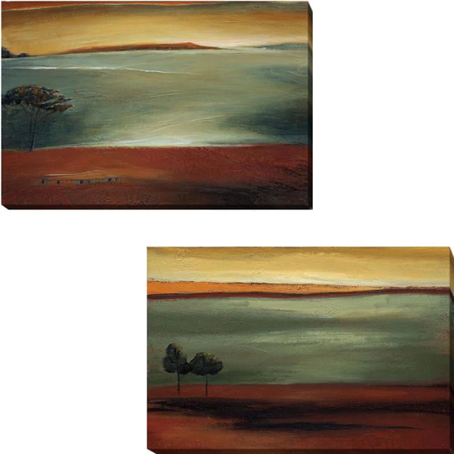 1624AM793CG Morning Light & Morning Song by Ursula Salemink-Roos 2-Piece Premium Gallery Wrapped Canvas Giclee Art Set - 16 x 24 x 1.5 in.