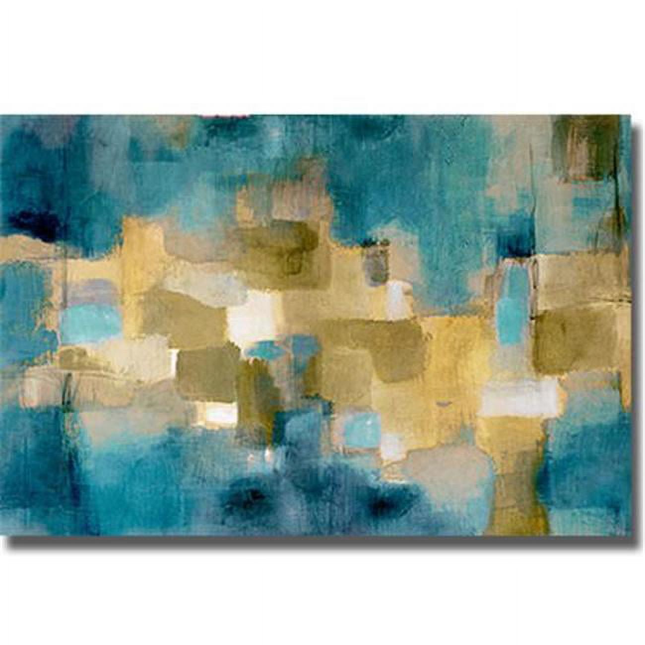 1624AM981SG Downtown Blue Sky by Lanie Loreth Premium Gallery Wrapped Canvas Giclee Art - 16 x 24 x 1.5 in.