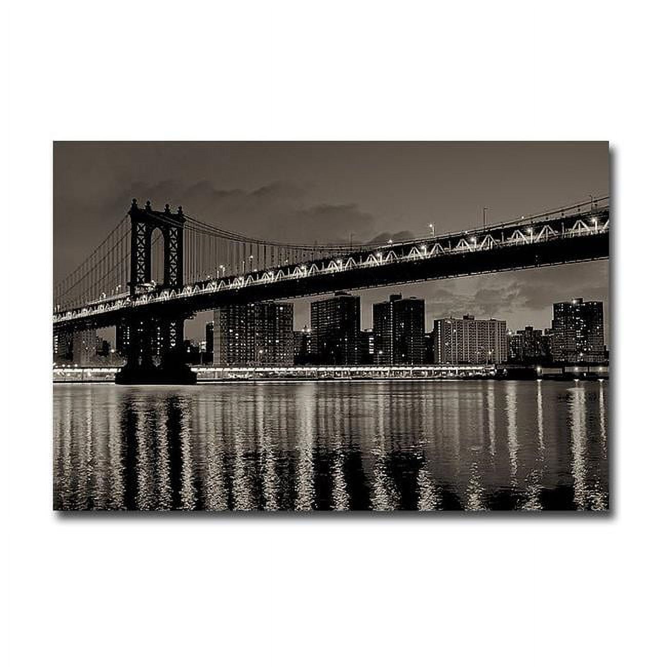 1624E754IG Manhattan by Alan Blaustein Premium Gallery-Wrapped Canvas Giclee Art - 16 x 24 x 1.5 in.