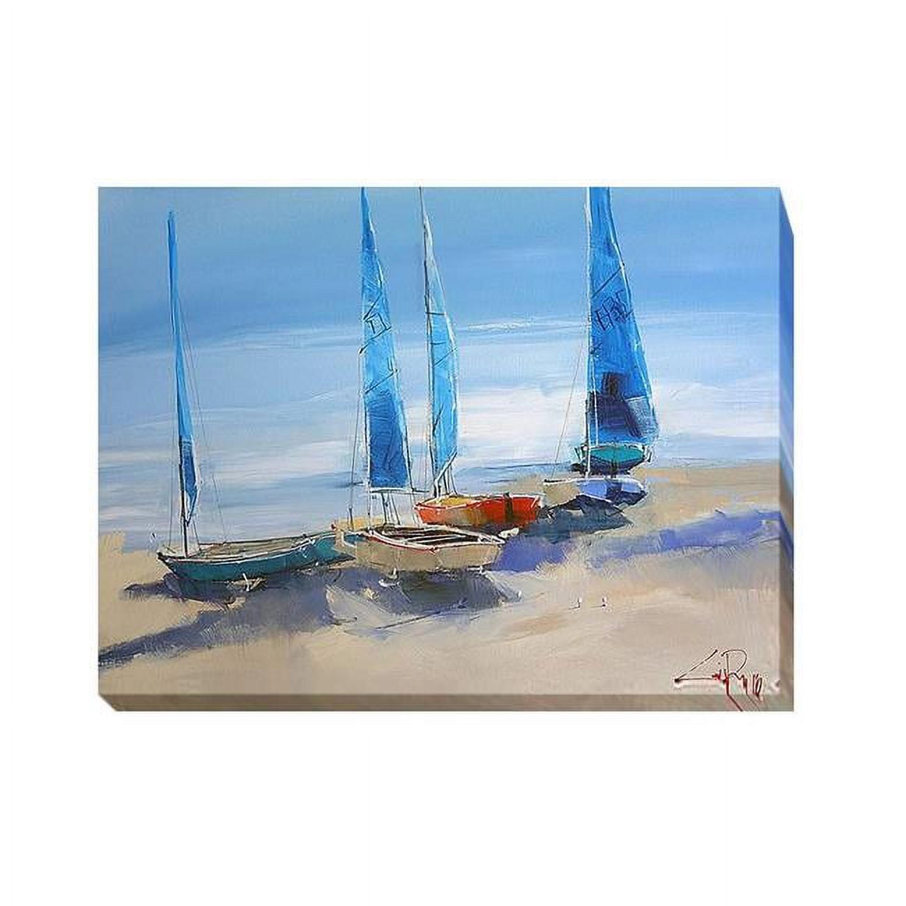 Before The Sail by Craig T. Penny Premium Oversize Gallery-Wrapped Canvas Giclee Art - 30 x 40 x 1.5 in.