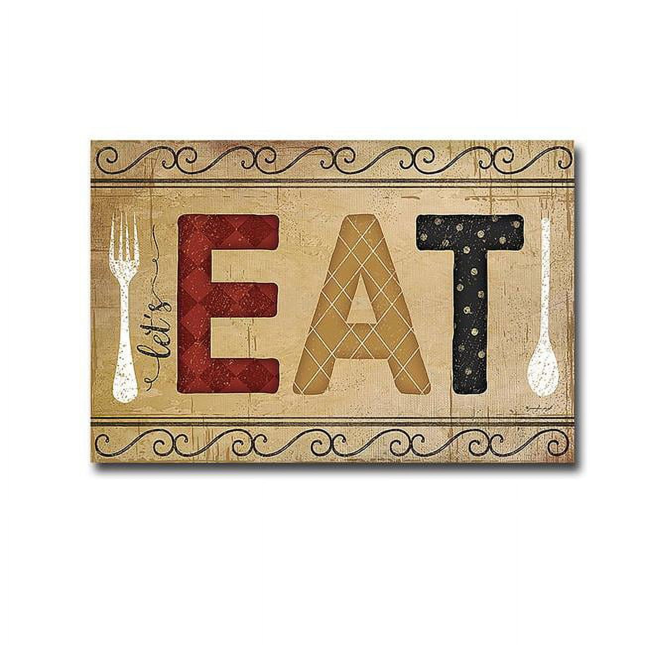 3045648IG Eat by Jennifer Pugh Premium Oversize Gallery-Wrapped Canvas Giclee Art - 30 x 45 in.