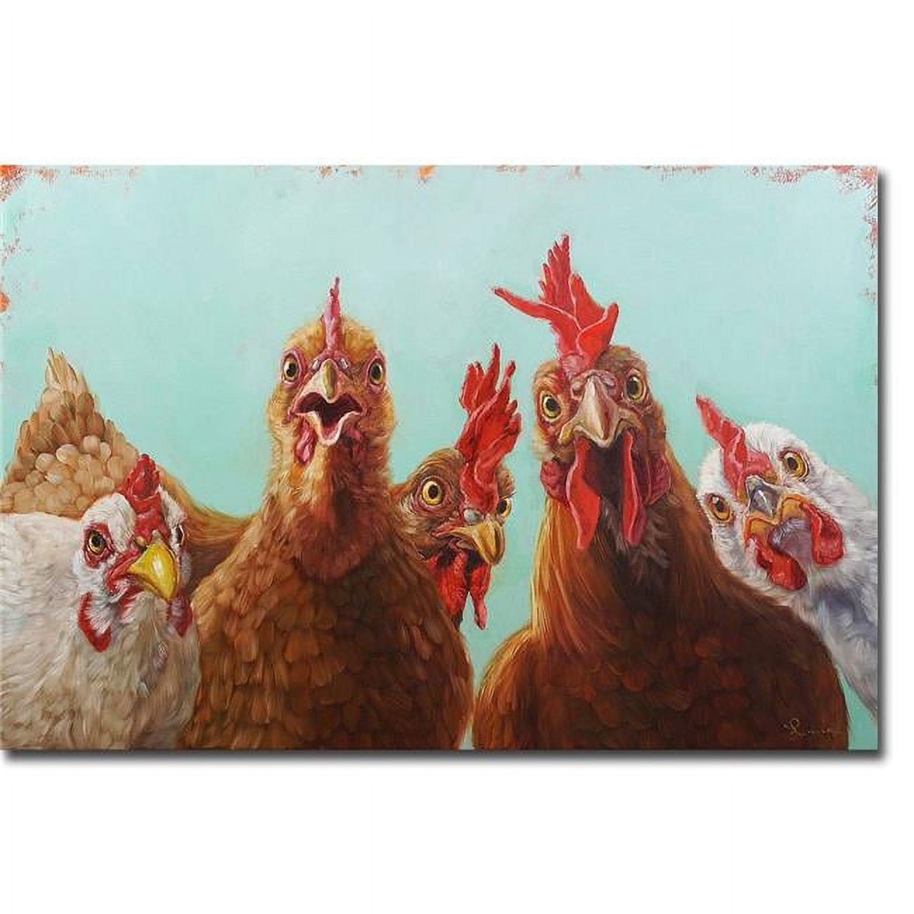 Chicken for Dinner by Lucia Heffernan Premium Oversize Gallery Wrapped Canvas Giclee Art - 30 x 45 in.