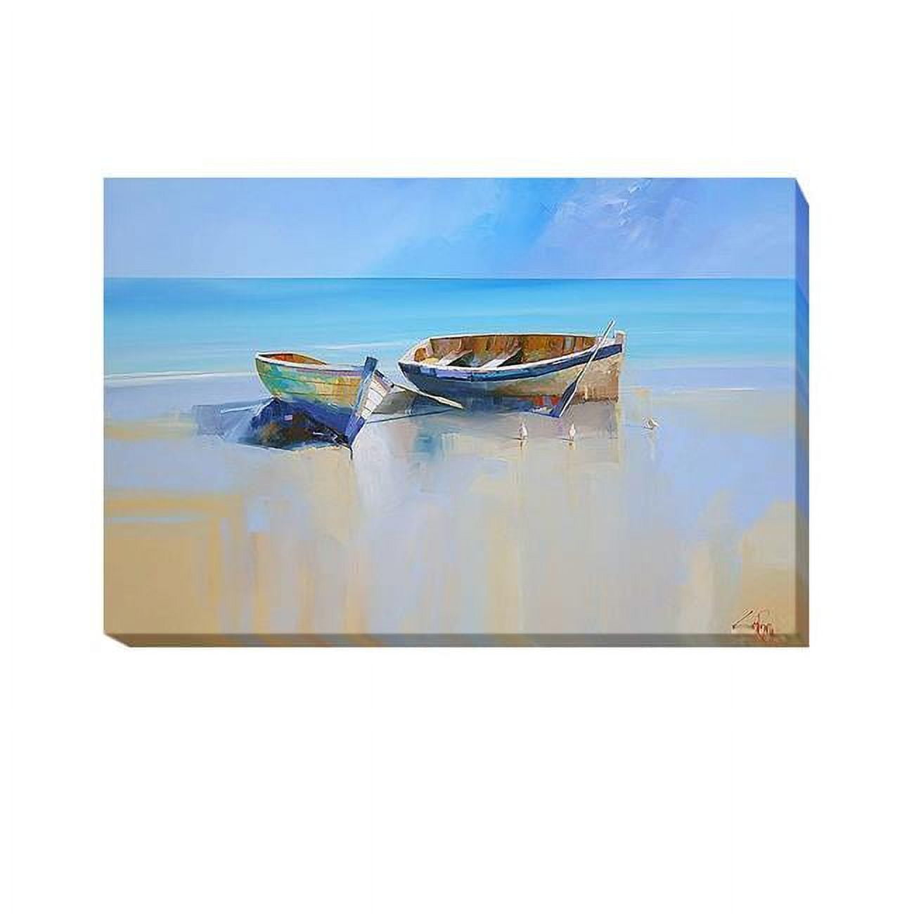 Afternoon Gulls by Craig T. Penny Premium Oversize Gallery-Wrapped Canvas Giclee Art - 30 x 45 x 1.5 in.