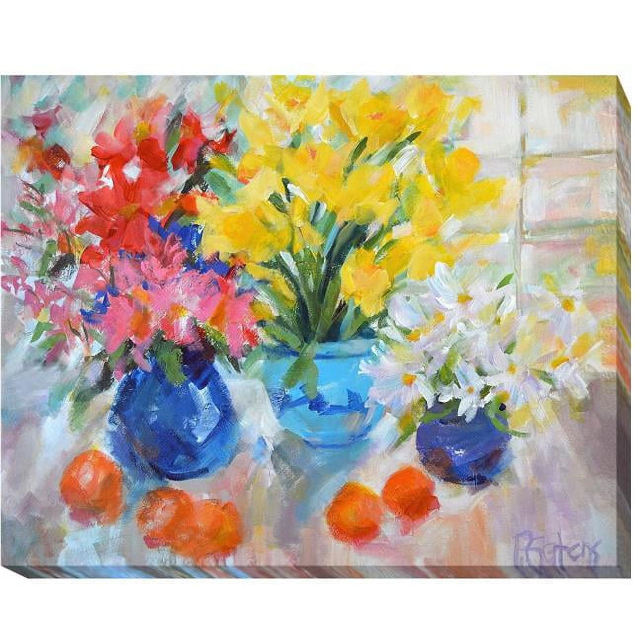 Sunny Still Life by Pamela Gatens Premium Oversize Gallery-Wrapped Canvas Giclee Art - 32 x 40 x 1.5 in.