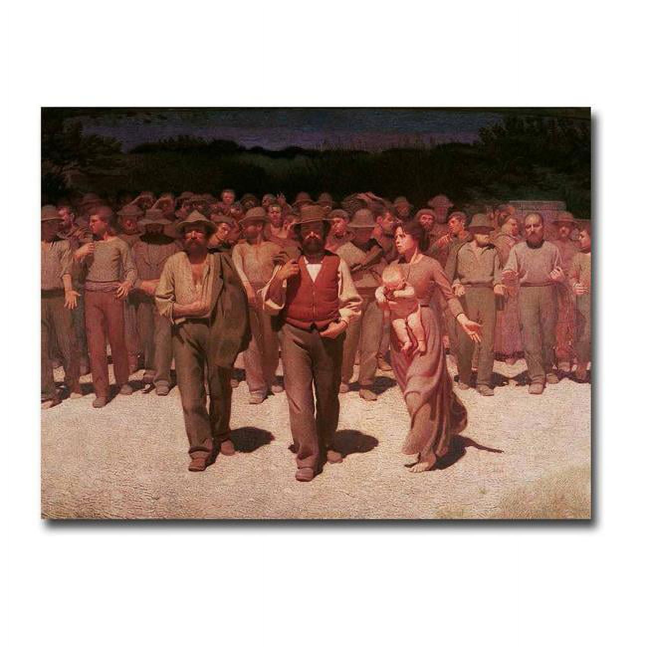 Il Quarto Stato by Giuseppe Pellizza da Volpedo Premium Gallery-Wrapped Canvas Giclee - 12 x 16 x 1.5 in.