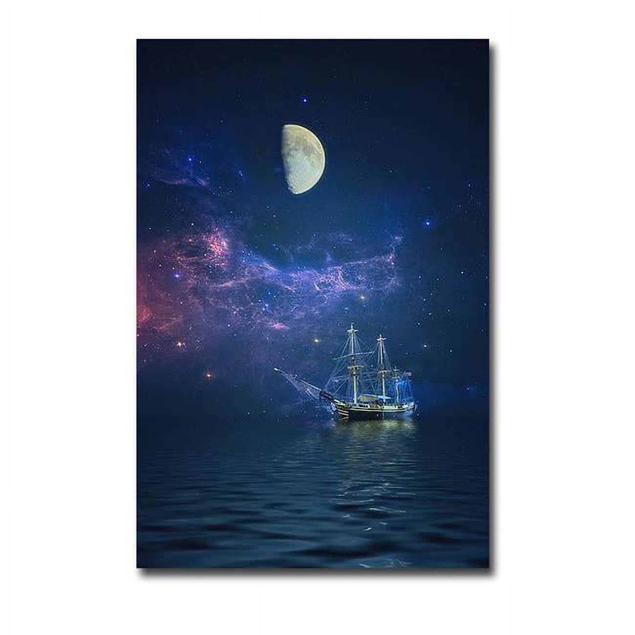 1624L239IG By Way of The Moon & Stars by John Rivera Premium Gallery-Wrapped Canvas Giclee Art - 16 x 24 x 1.5 in.