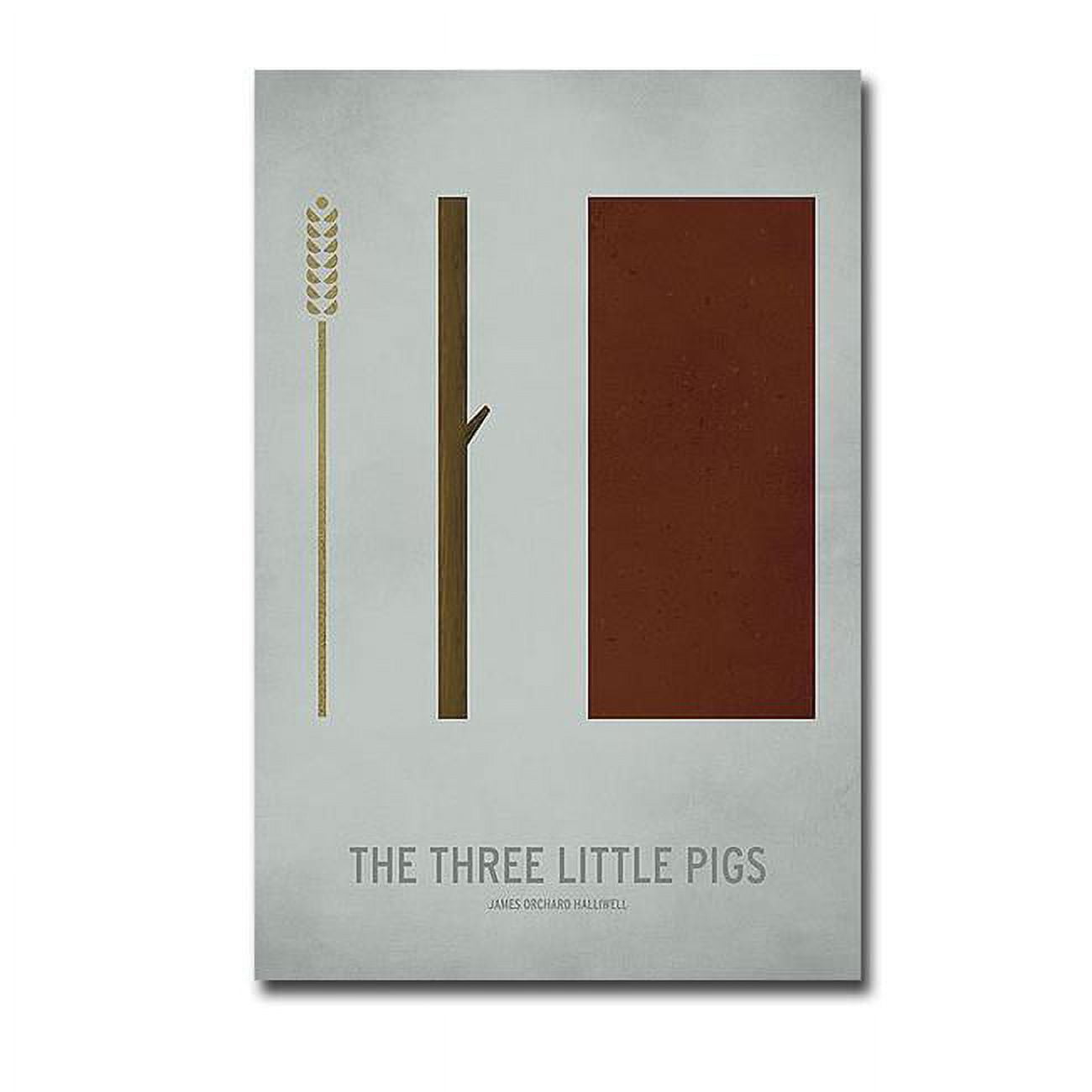 1624M467IG Three Little Pigs by Christian Jackson Premium Gallery-Wrapped Canvas Giclee Art - 16 x 24 x 1.5 in.