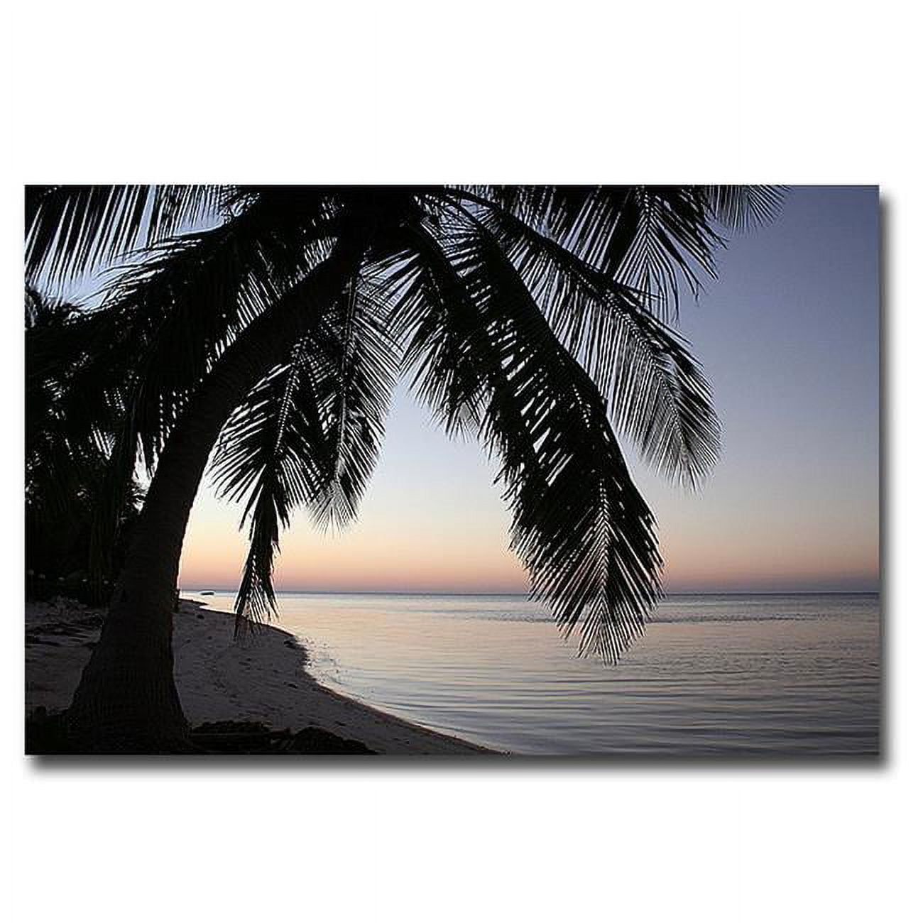 1624N384IG Palm Tree Sunset by Brent Anderson Premium Gallery-Wrapped Canvas Giclee Art - 16 x 24 x 1.5 in.