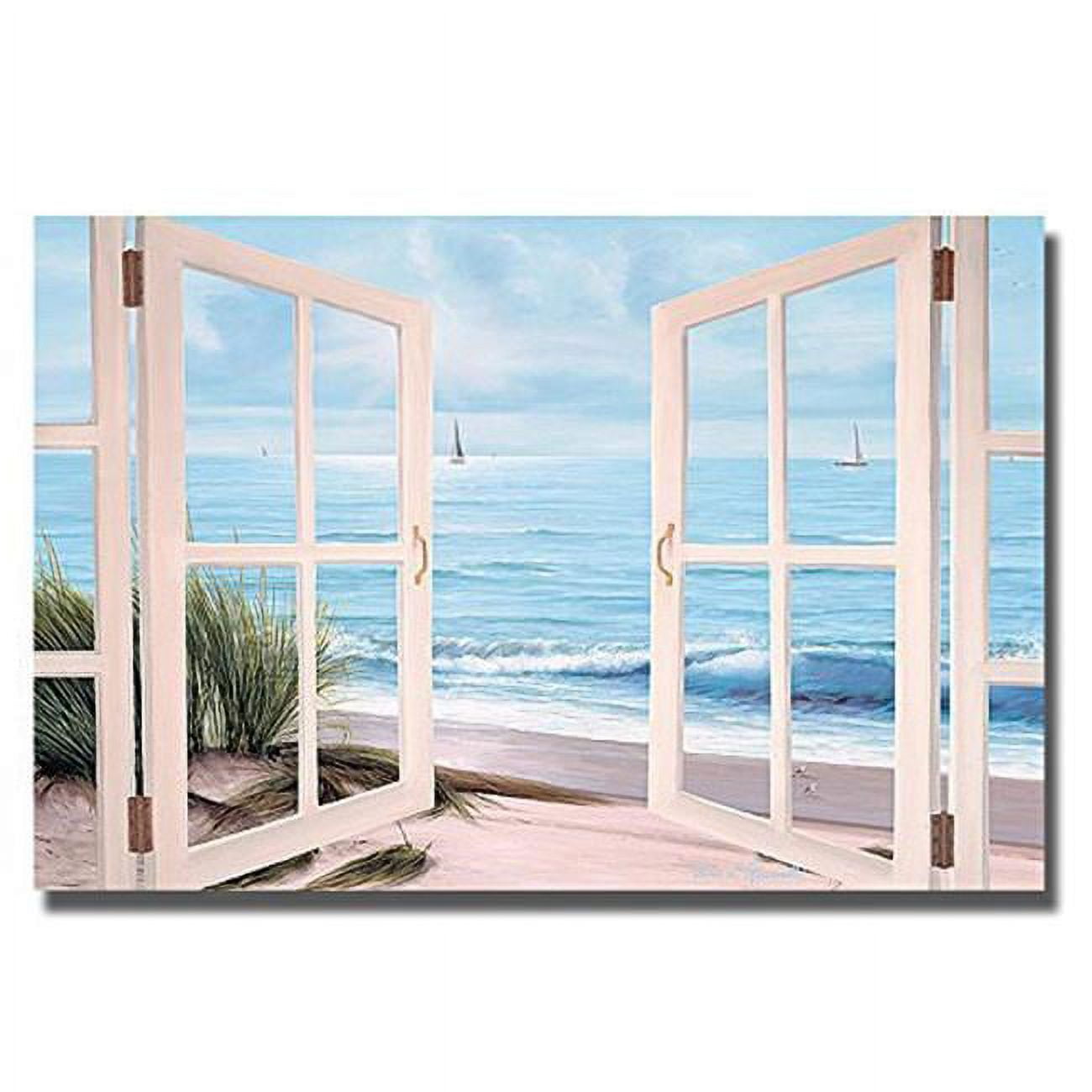 1624N703IG Sandpiper Beach Door by Diane Romanello Premium Gallery-Wrapped Canvas Giclee Art - 16 x 24 x 1.5 in.