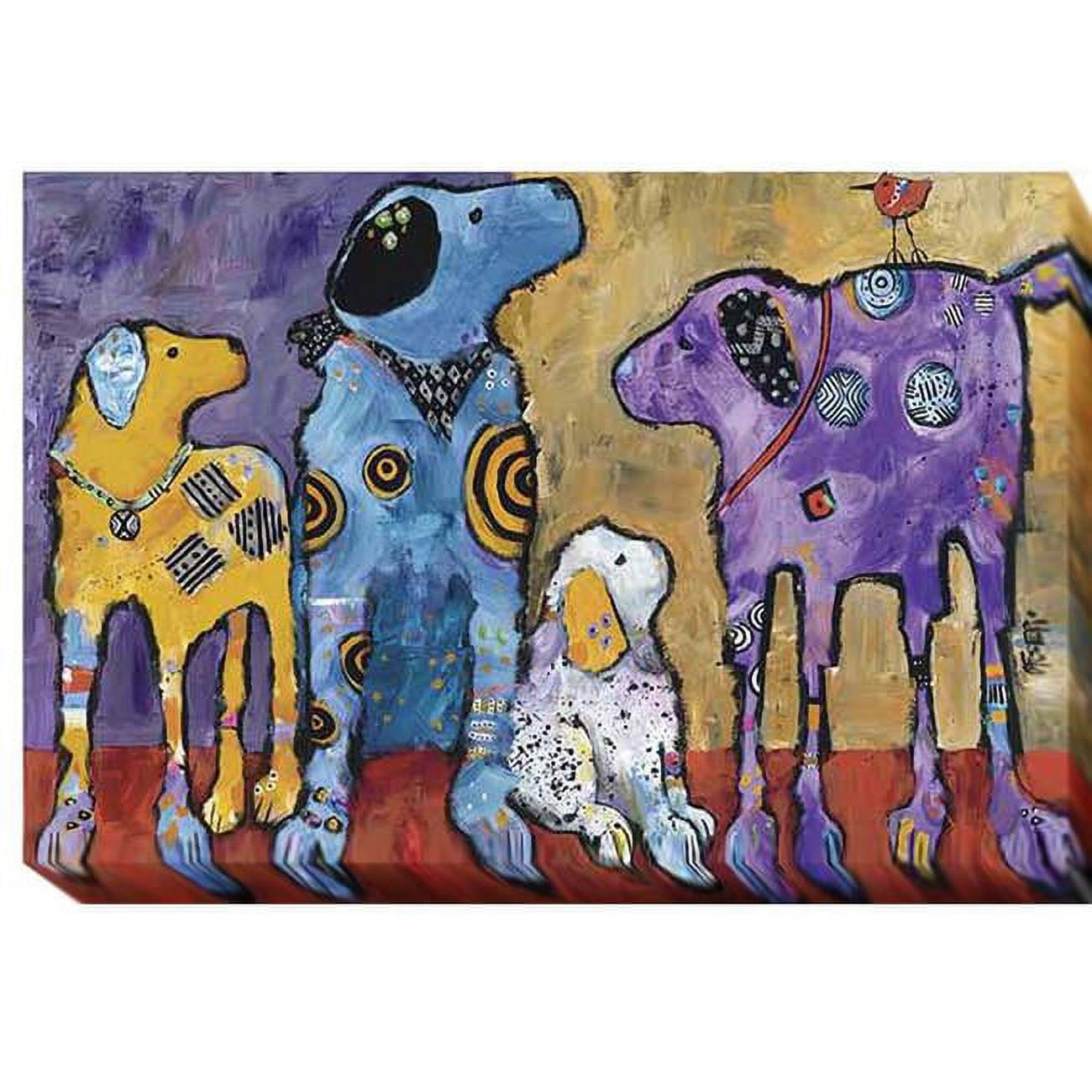 1624N965EG Cast of Characters by Jenny Foster Premium Gallery-Wrapped Canvas Giclee Art - 16 x 24 x 1.5 in.
