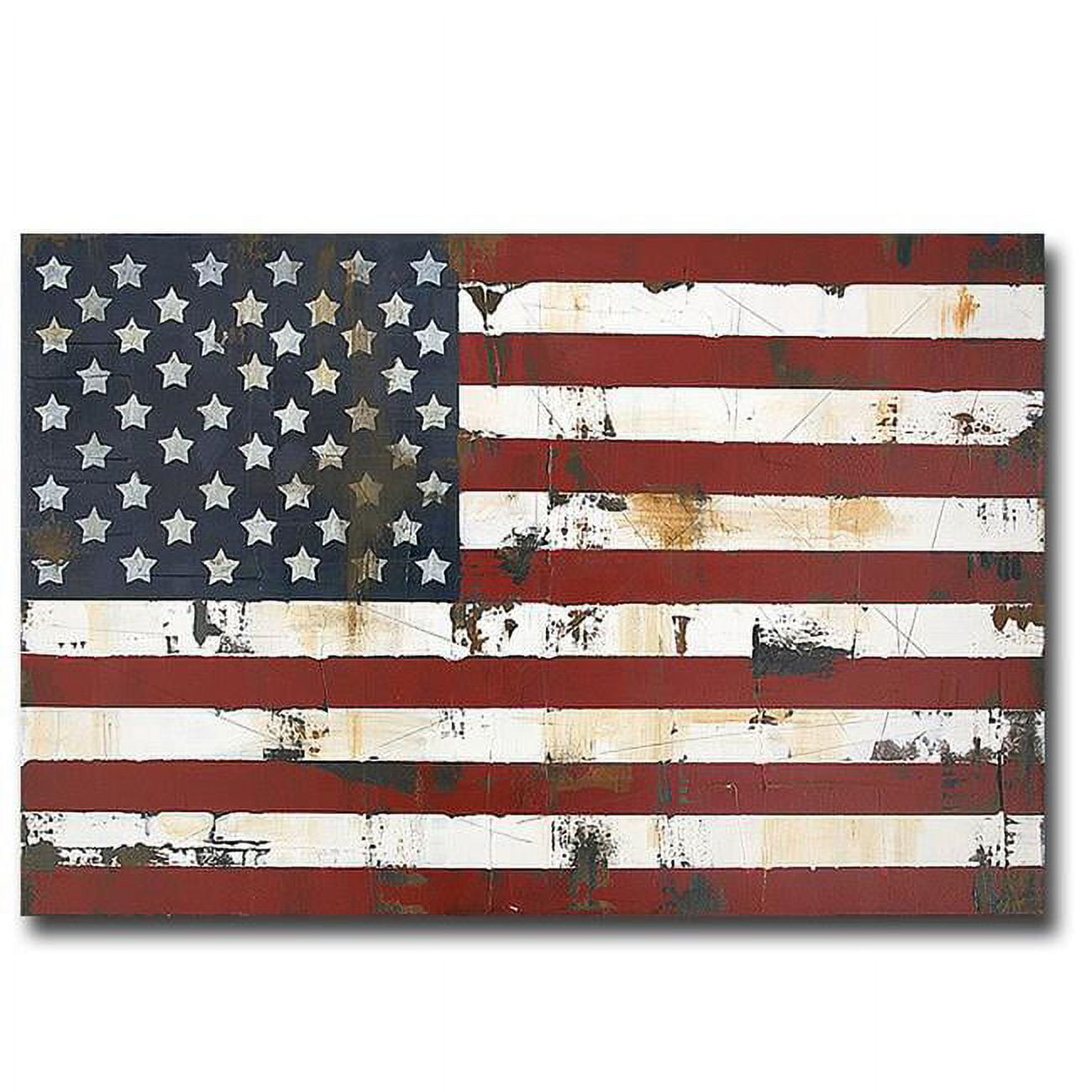 1624P342IG American Flag by Melissa Lyon Premium Gallery-Wrapped Canvas Giclee Art - 16 x 24 x 1.5 in.