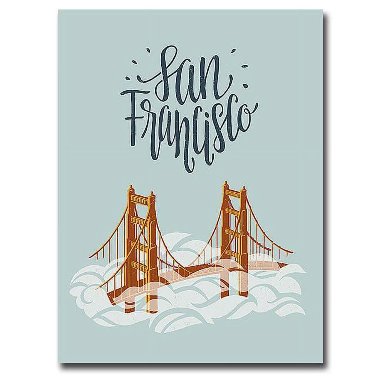 San Francisco Travel by Emily Rasmussen Premium Gallery-Wrapped Canvas Giclee Art - 12 x 16 x 1.5 in.