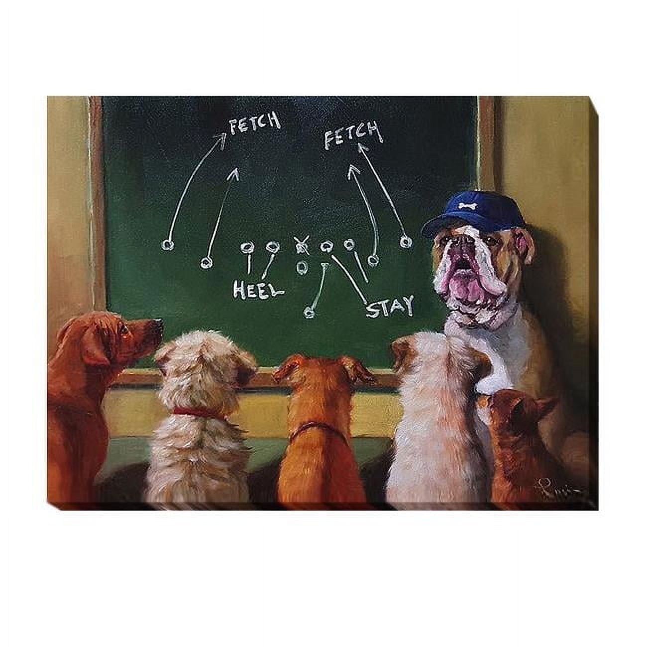 1216K554IG Game Plan by Lucia Heffernan Premium Gallery-Wrapped Canvas Giclee Art - 12 x 16 x 1.5 in.