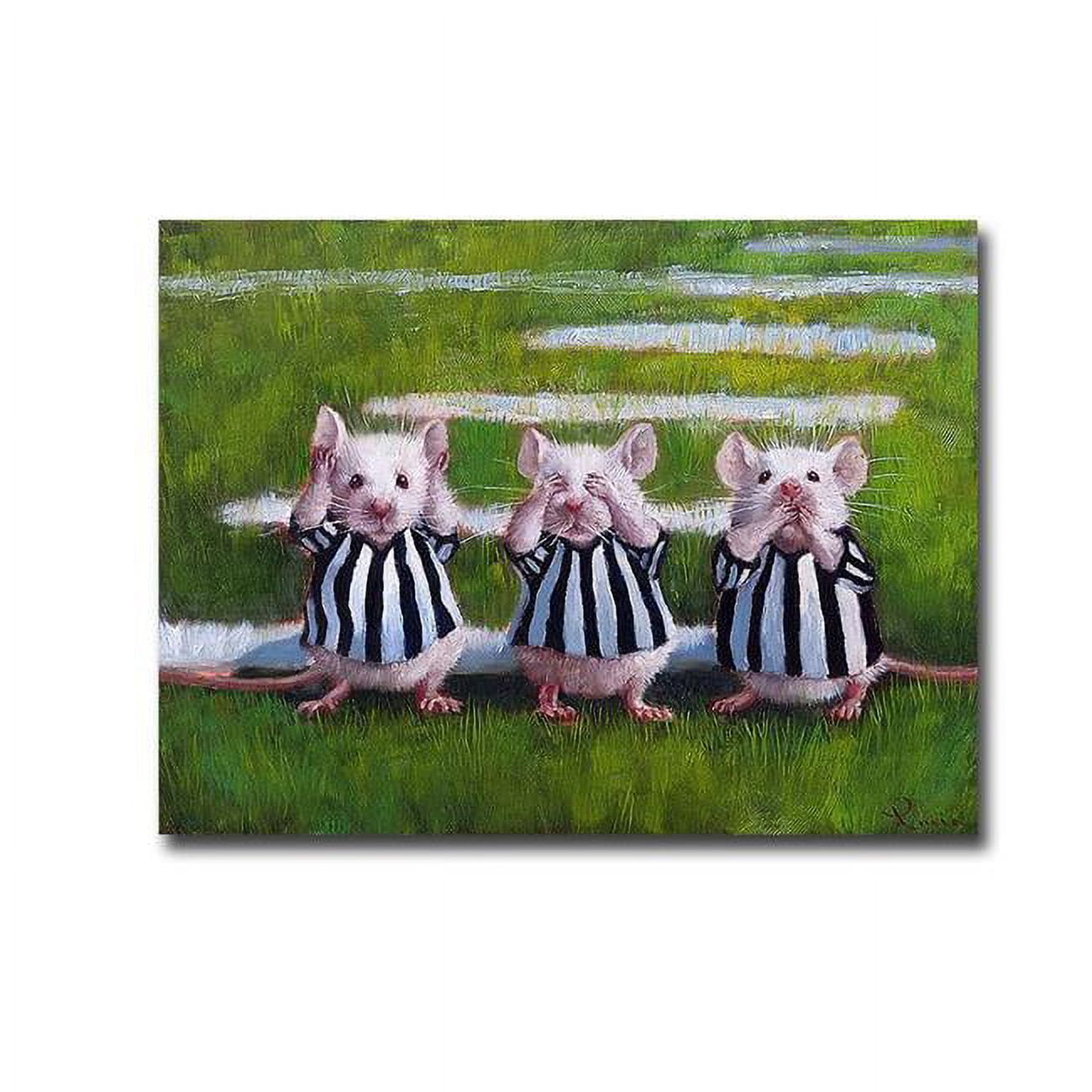 Three Blind Mice by Lucia Heffernan Premium Gallery-Wrapped Canvas Giclee Art - 12 x 16 x 1.5 in.