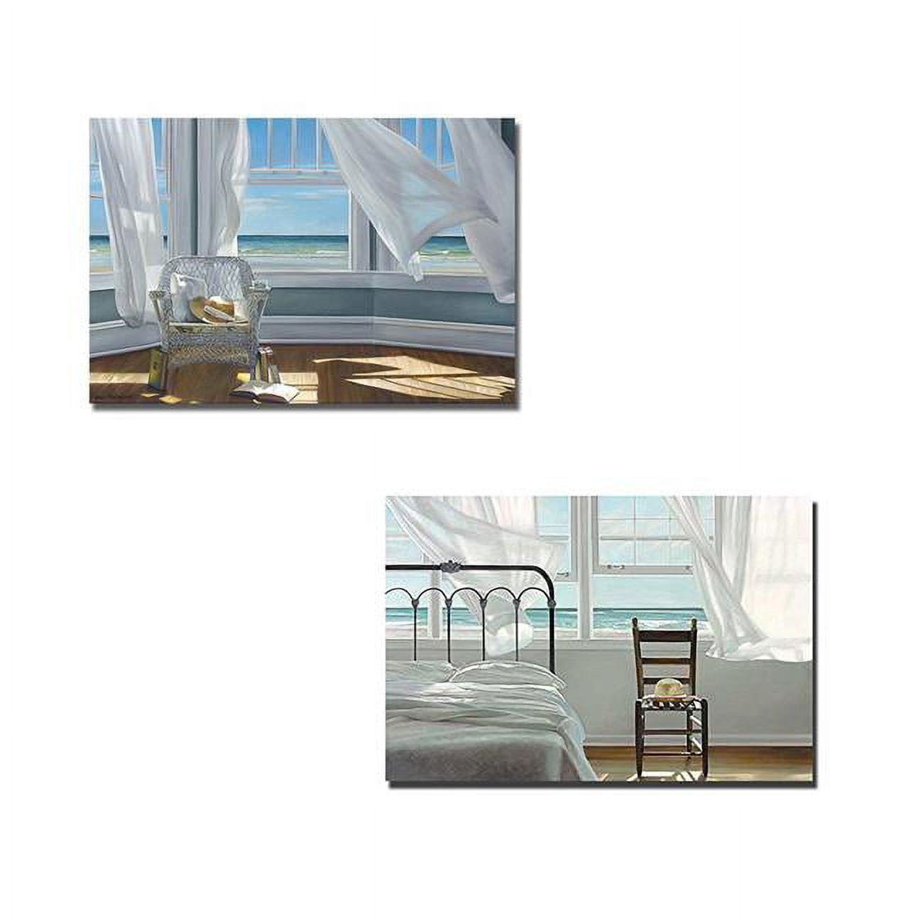 1624V739IG Gentle Reader & The Dream of Water by Karen Hollingsworth 2-Piece Gallery-Wrapped Canvas Giclee Art Set - 16 x 24 x 1.5 in.