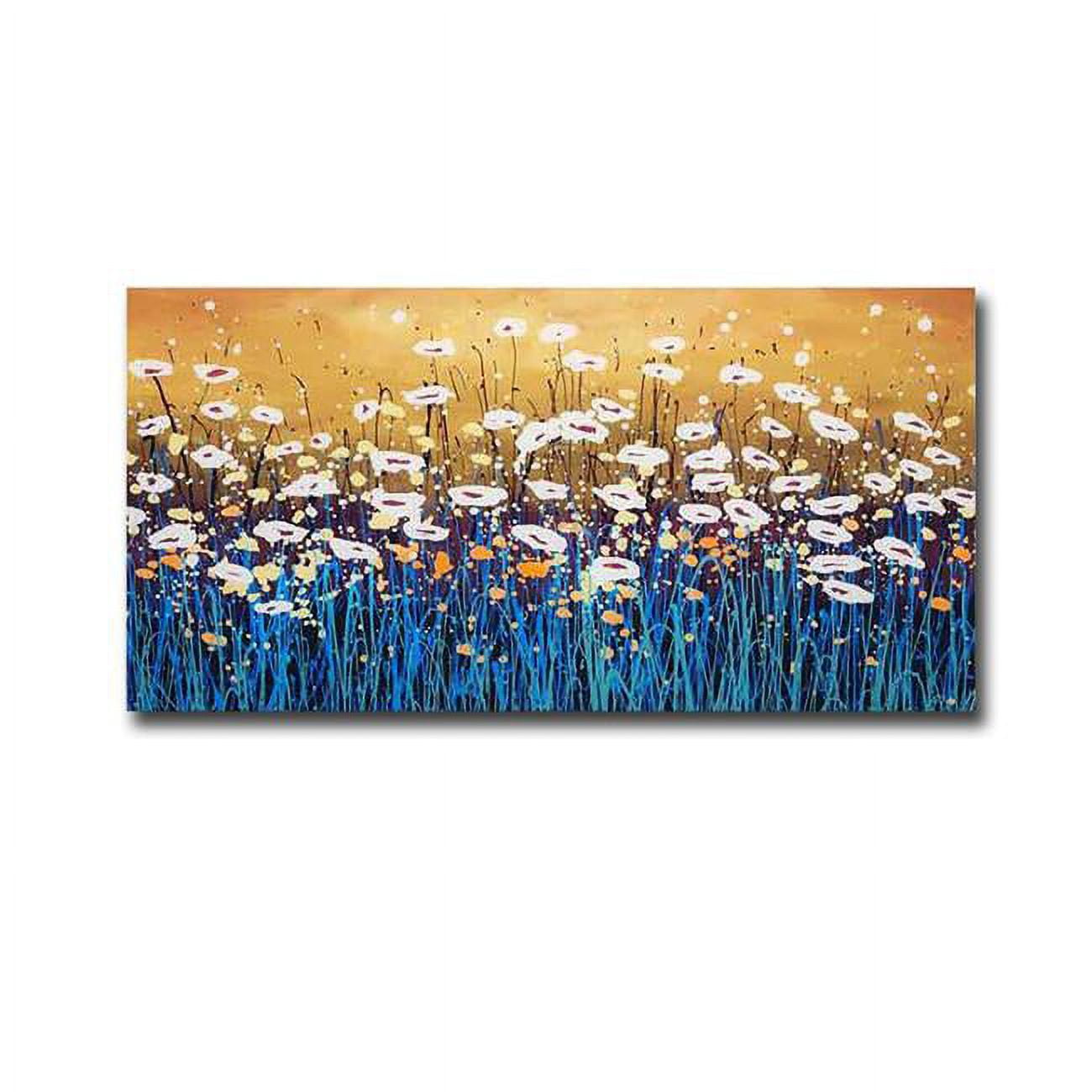 1632586EG Peace Flower by Daniel Lager Premium Gallery-Wrapped Canvas Giclee Art - 16 x 32 in.