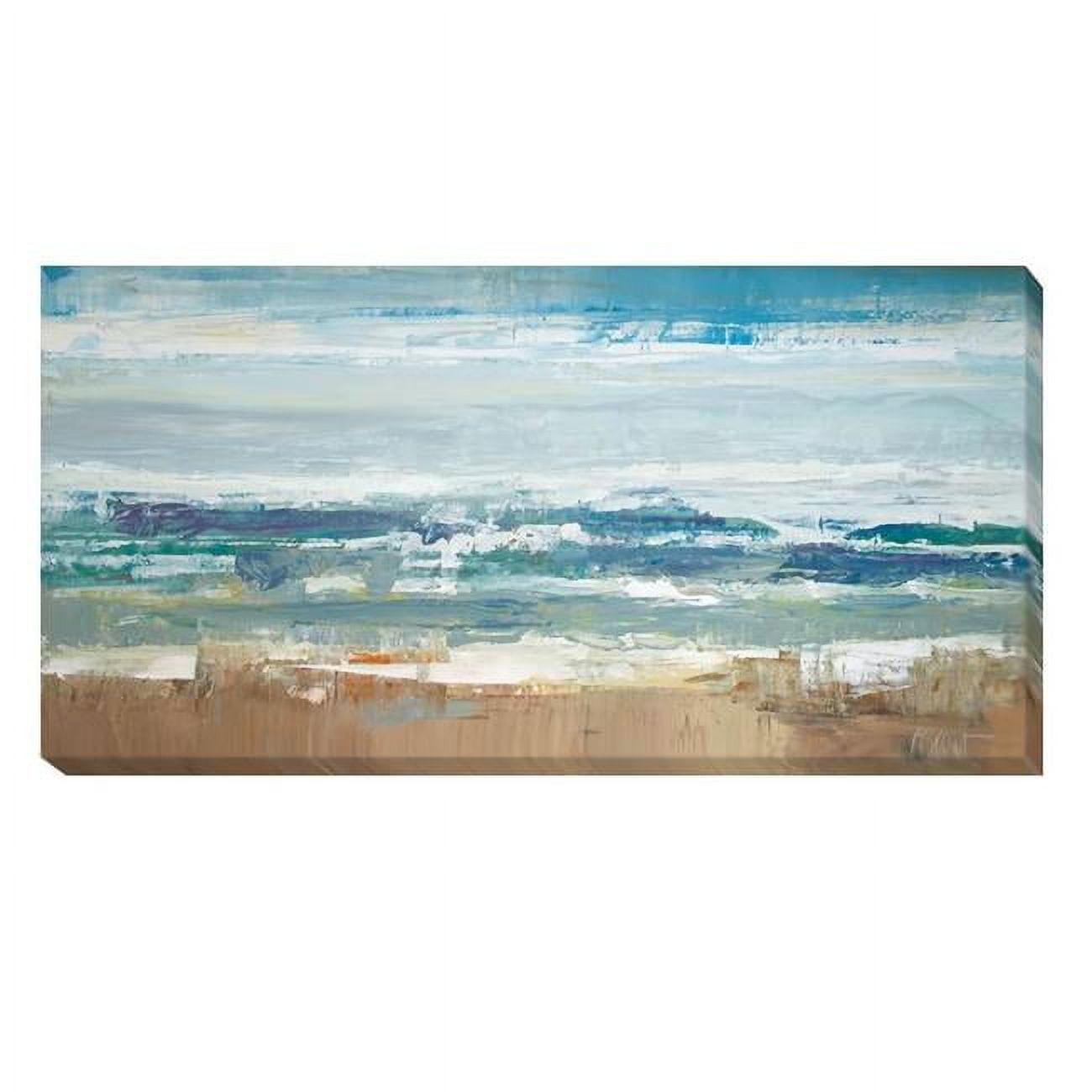 1632D203CG Pastel Waves by Peter Colbert Premium Gallery-Wrapped Canvas Giclee Art - 16 x 32 x 1.5 in.