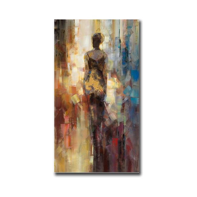 Golden Lights 2 by Eric Jarvis Premium Gallery-Wrapped Canvas Giclee Art - 16 x 32 x 1.5 in.