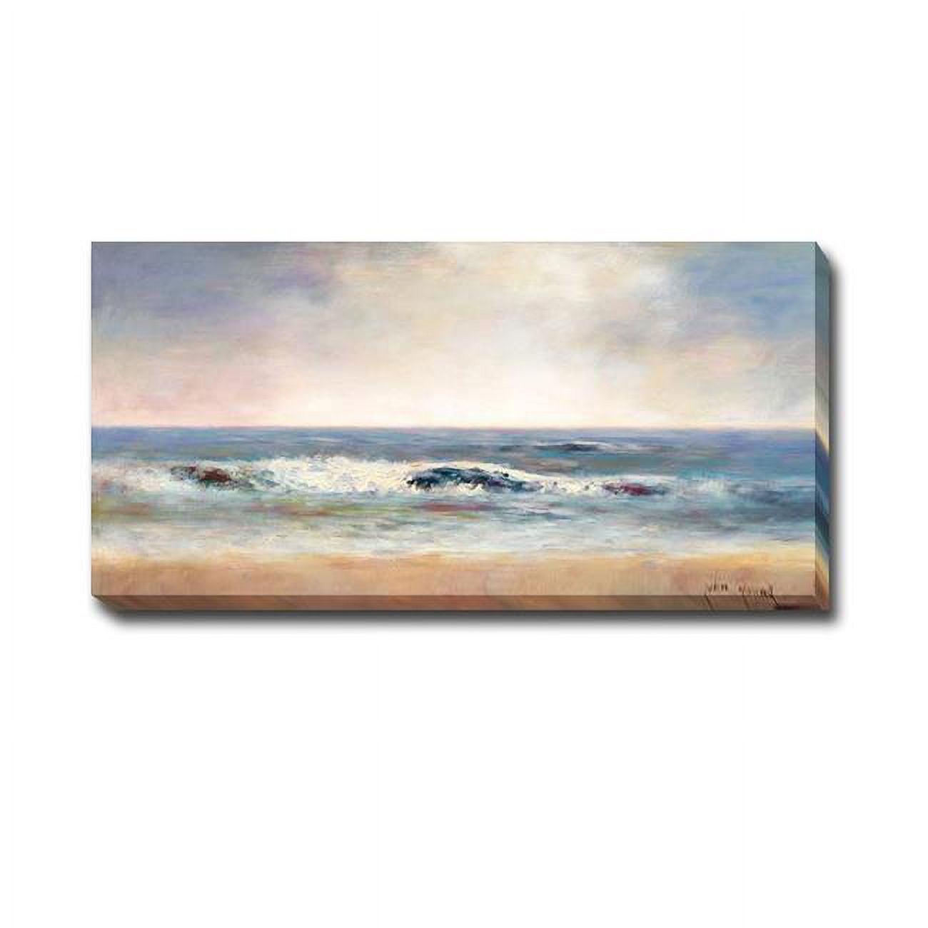 Surf Spray 2 by John Young Premium Gallery-Wrapped Canvas Giclee Art - 16 x 32 x 1.5 in.