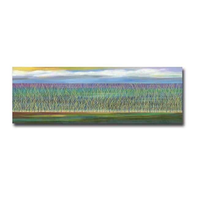 Through The Reeds by Mary Johnston Premium Oversize Gallery-Wrapped Canvas Giclee Art - 16 x 48 in.