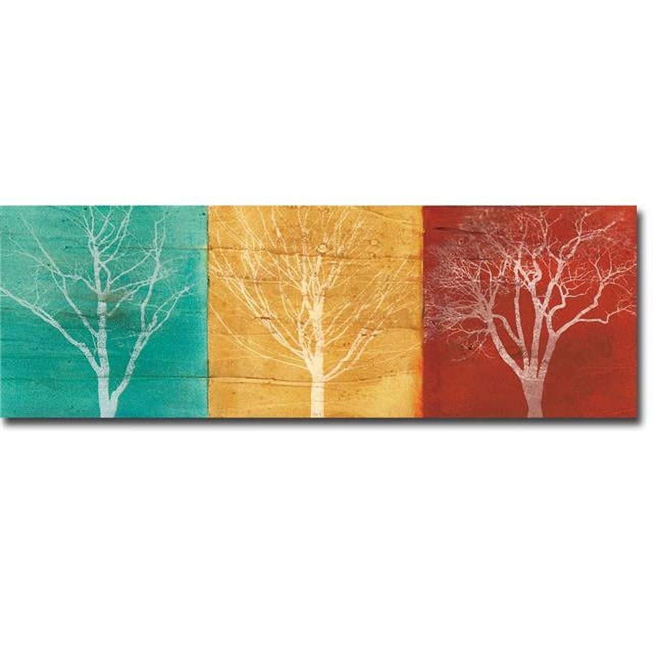 Fallen Leaves by Stephane Fontaine Premium Oversize Gallery-Wrapped Canvas Giclee - 16 x 48 x 1.5 in.