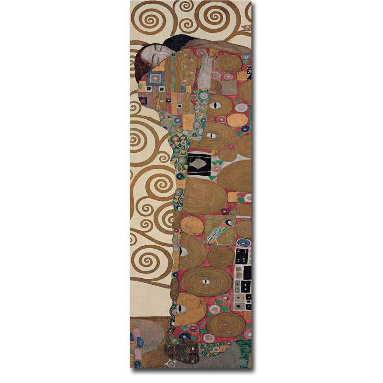 Fulfillment by Gustave Klimt Premium Oversize Gallery-Wrapped Canvas Giclee Art - 48 x 16 in.