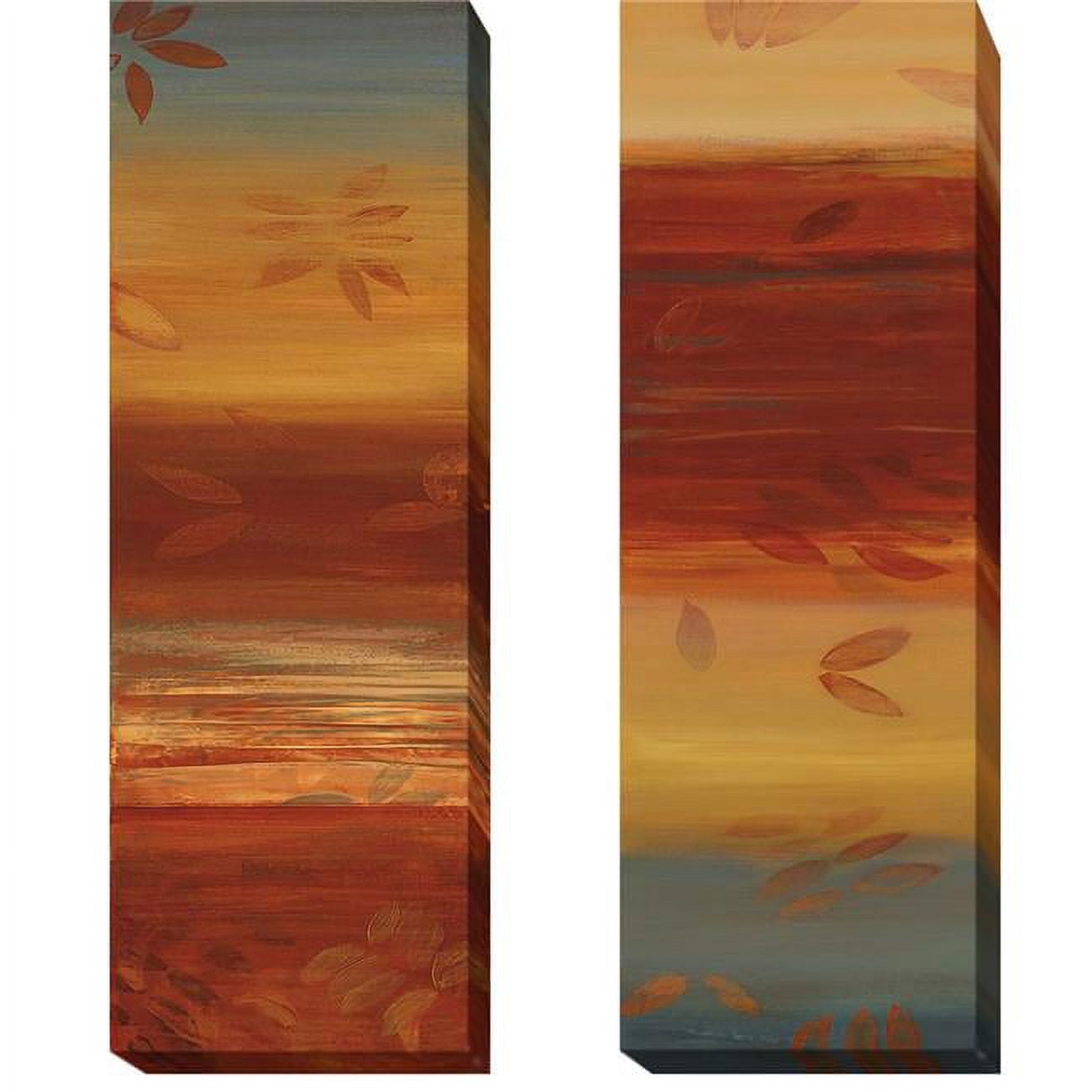 Sun Rays I & II by Cat Tesla 2-Piece Premium Oversize Gallery-Wrapped Canvas Giclee Art Set - 48 x 16 x 1.5 in.