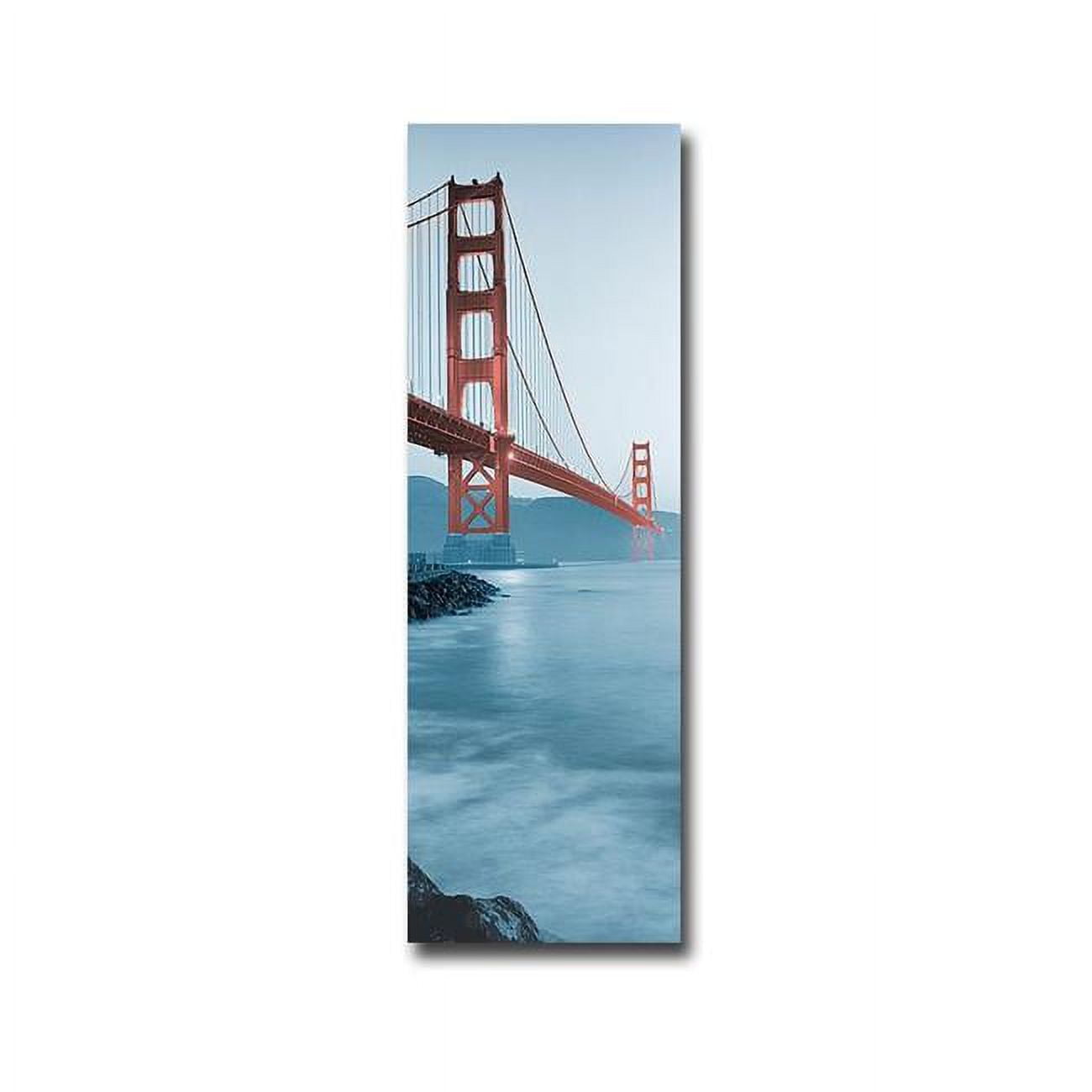 Golden Gate Bridge At Dawn by Alan Blaustein Premium Oversize Gallery-Wrapped Canvas Giclee Art - 48 x 16 x 1.5 in.