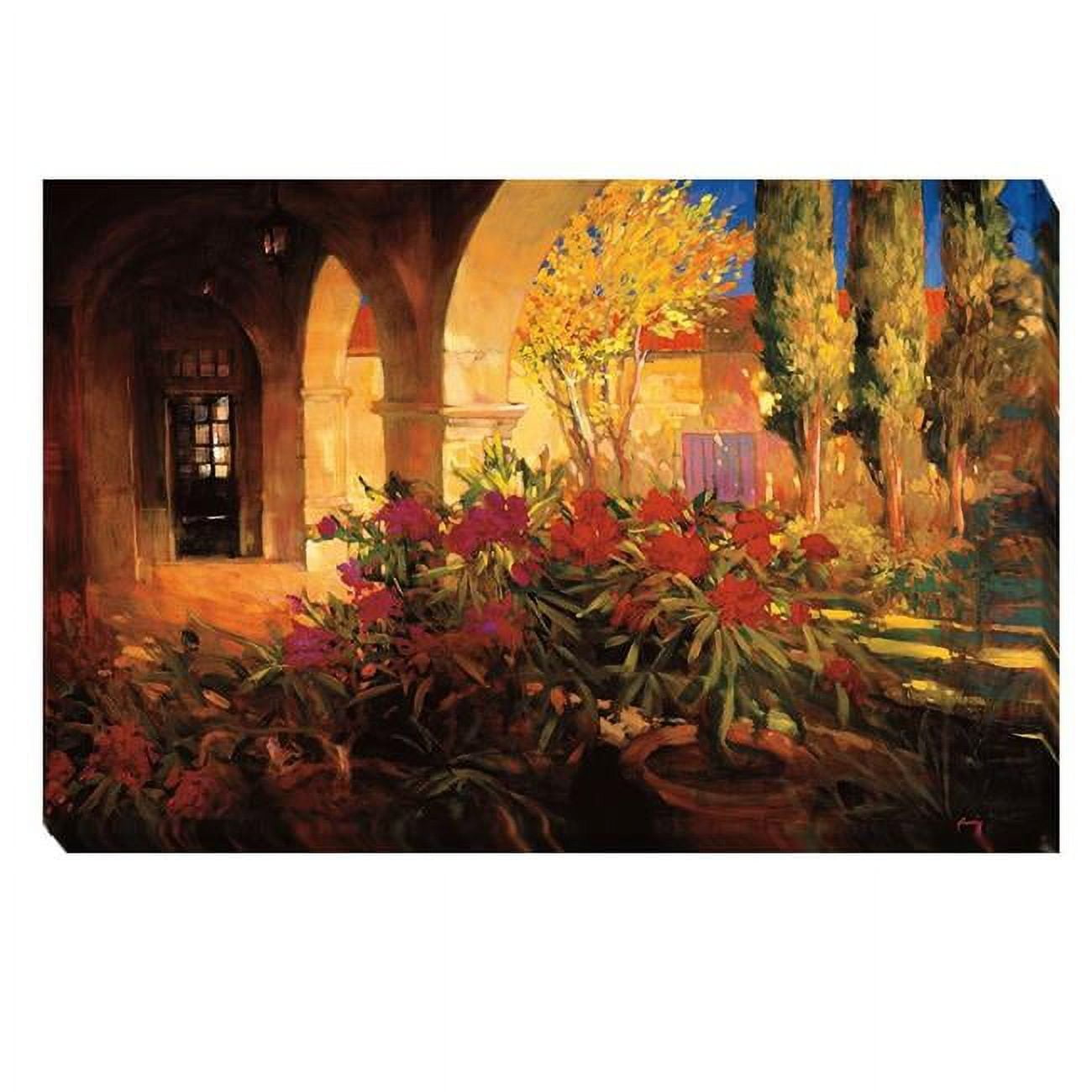 Twilight Courtyard by Philip Craig Premium Gallery-Wrapped Canvas Giclee - Ready to Hang, 24 x 36 x 1.5 in.